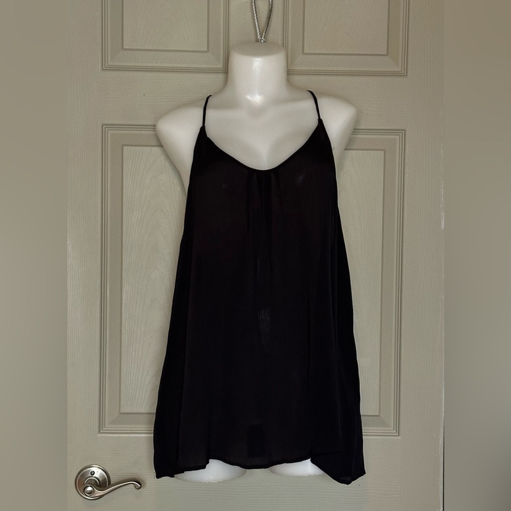 LUCKY BRAND Black Spaghetti Strap Lined Tank Top BNWT - Size Small